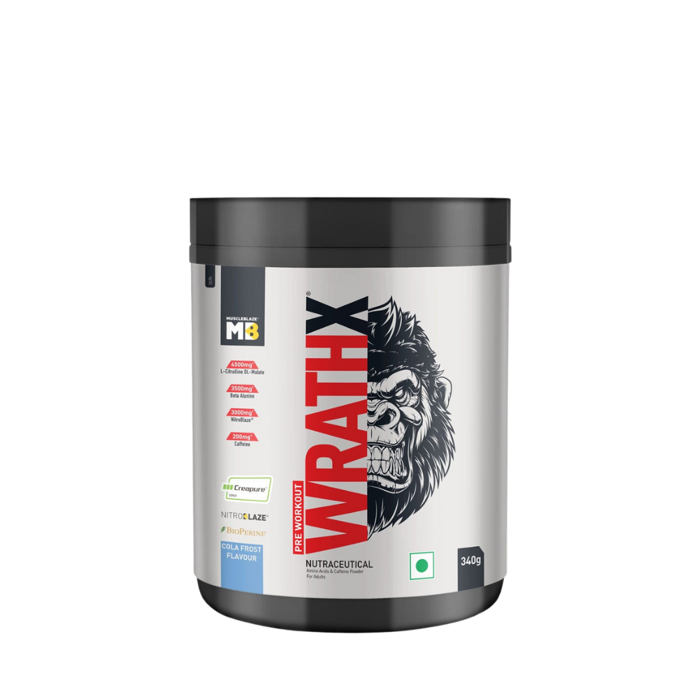MuscleBlaze Pre Workout WrathX 340 G