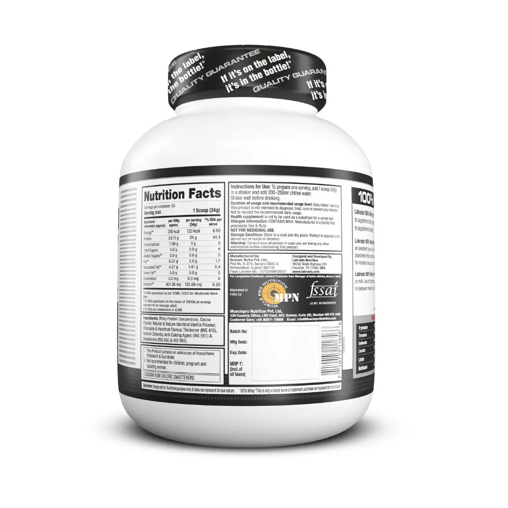 100% Whey Protein, 4lbs