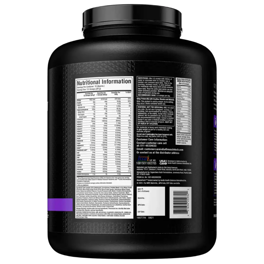 MuscleTech Mass-Tech Extreme 2000 - 3Kg