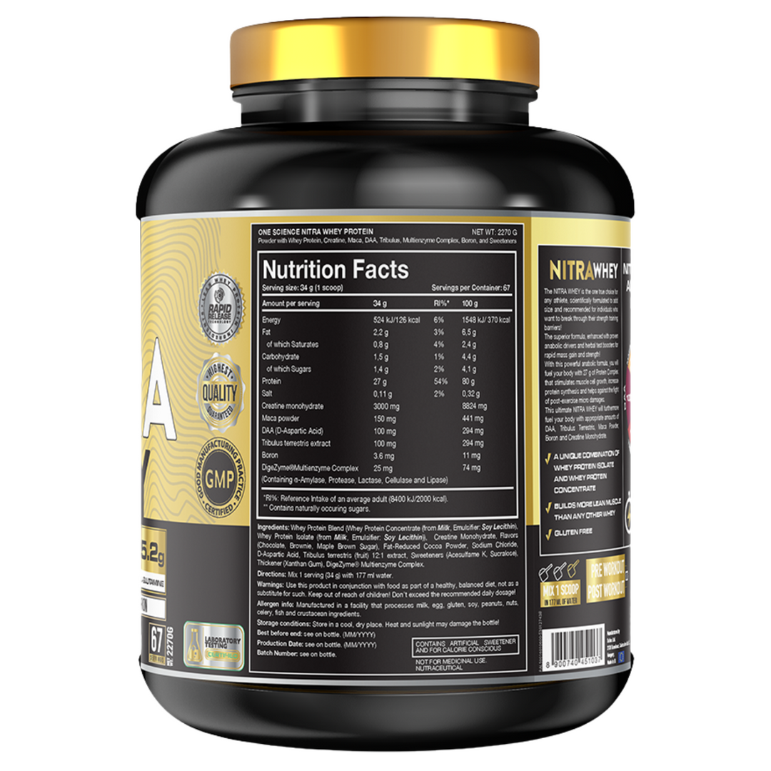 One Science Nutrition Nitra Whey Protein 5lbs