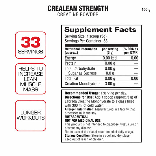 Crealean Strength - Creatine Powder