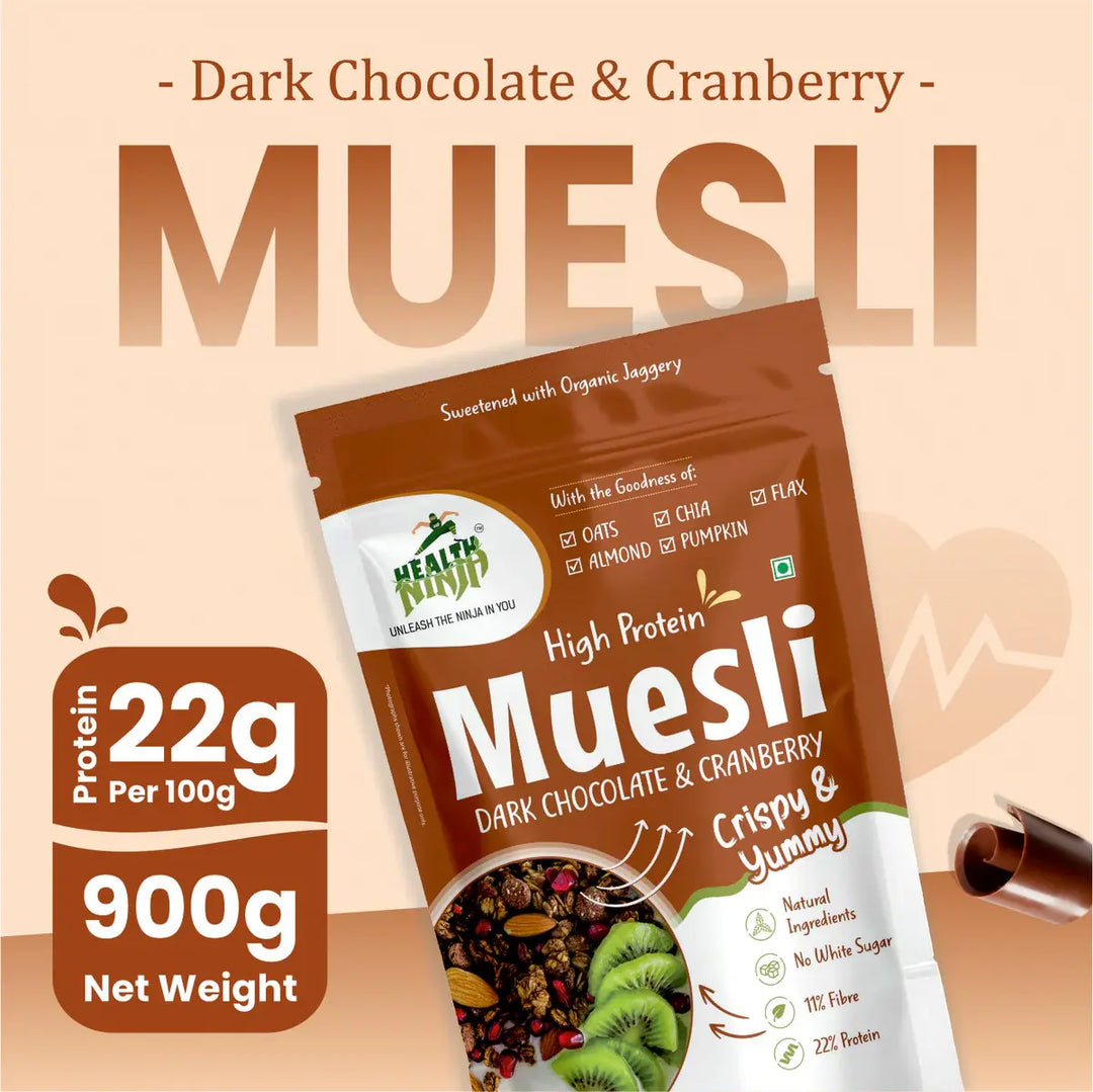 Health Ninja High Protein Muesli, 900 gm