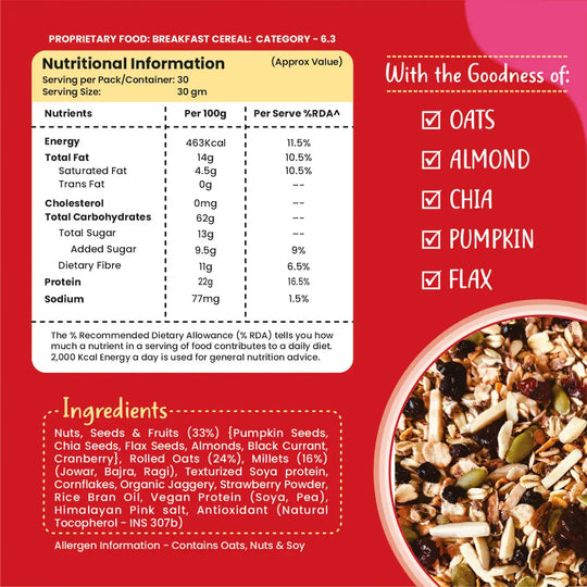 Health Ninja High Protein Muesli, 900 gm