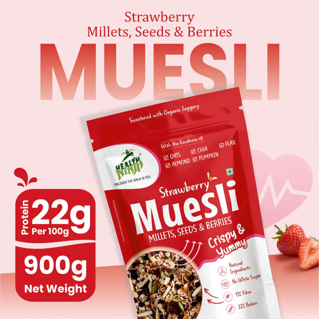 Health Ninja High Protein Muesli, 900 gm