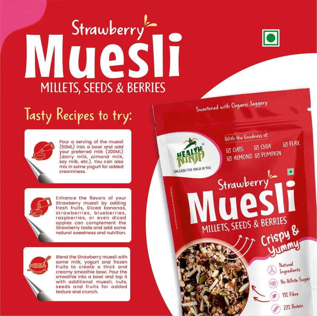 Health Ninja High Protein Muesli, 900 gm
