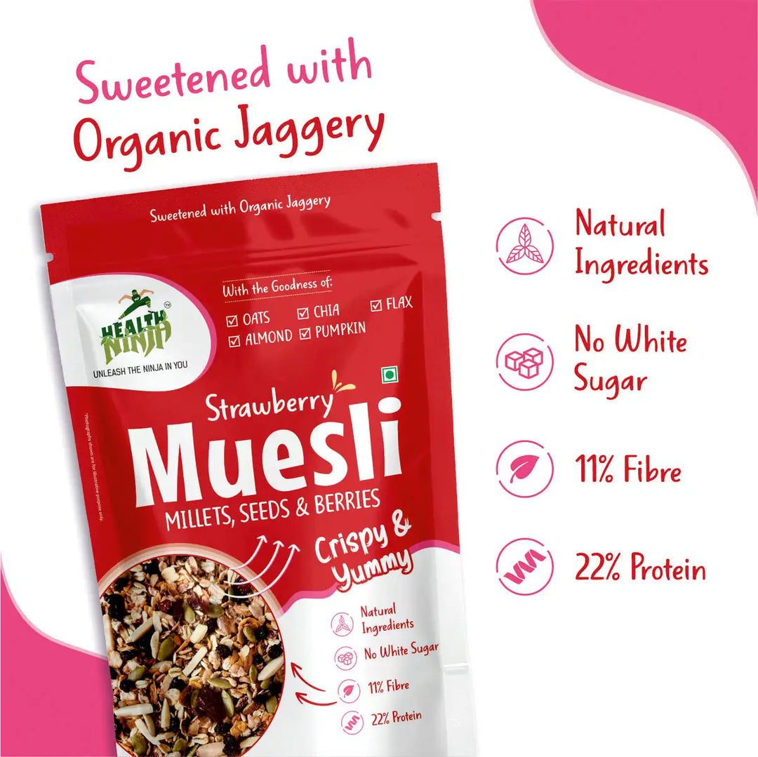 Health Ninja High Protein Muesli, 900 gm