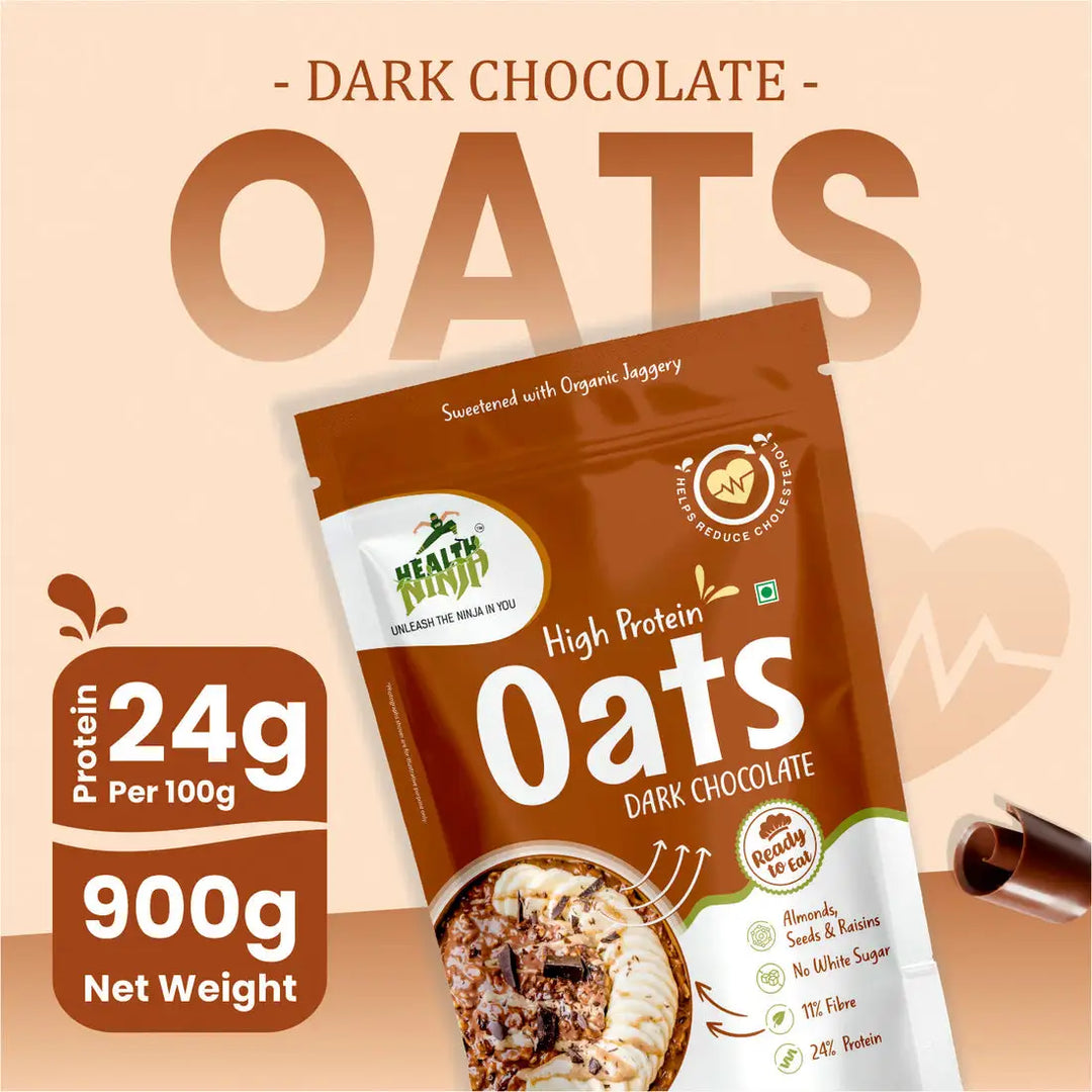Health Ninja High Protein Oats, 900 gm