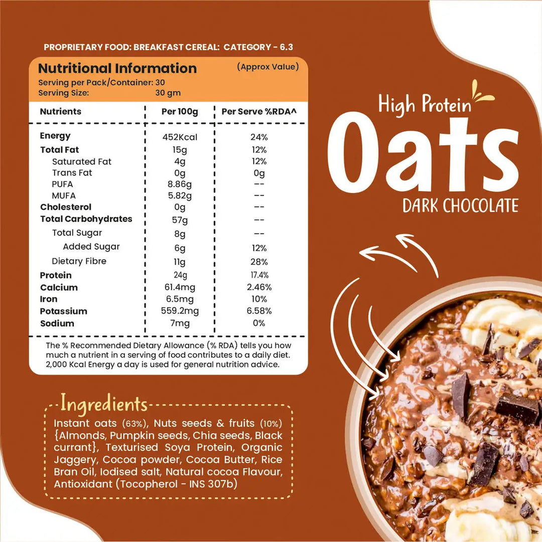 Health Ninja High Protein Oats, 900 gm