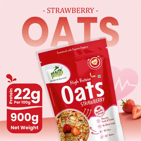Health Ninja High Protein Oats, 900 gm