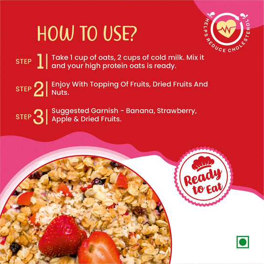 Health Ninja High Protein Oats, 900 gm