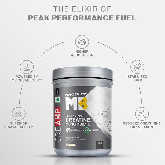 MuscleBlaze Creatine Monohydrate CreAMP 250 G
