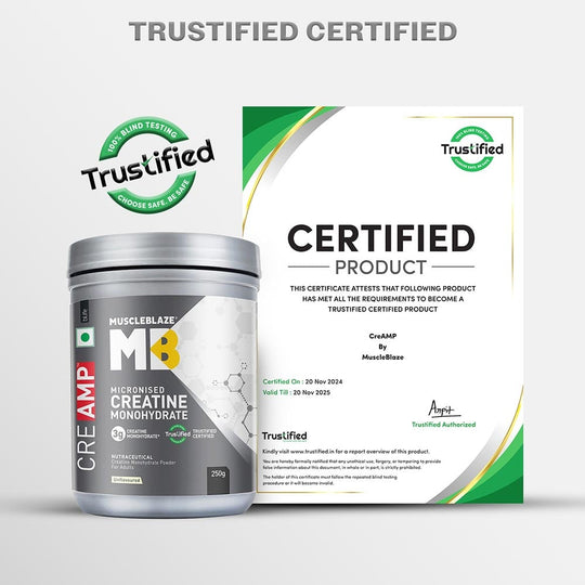 MuscleBlaze Creatine Monohydrate CreAMP 250 G