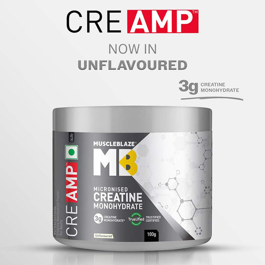 MuscleBlaze Creatine Monohydrate CreAMP 100 G