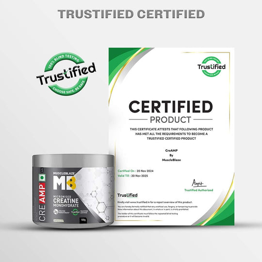MuscleBlaze Creatine Monohydrate CreAMP 100 G