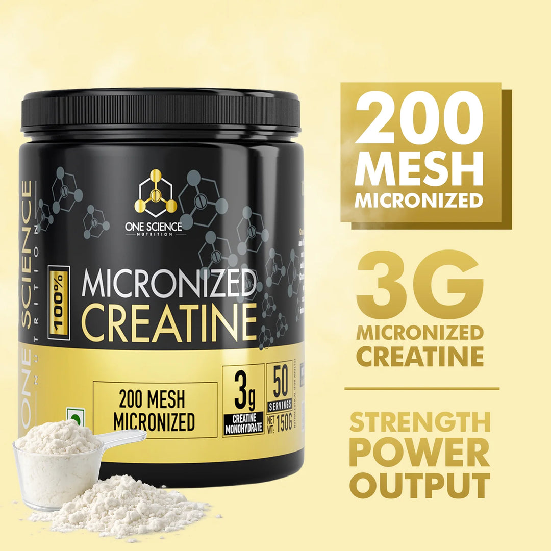 One Science Nutrition Premium Whey Protein 5lbs + Free Creatine 150gm