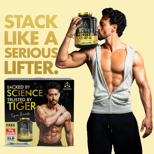 One Science Nutrition Premium Whey Protein 5lbs + Free Creatine 150gm